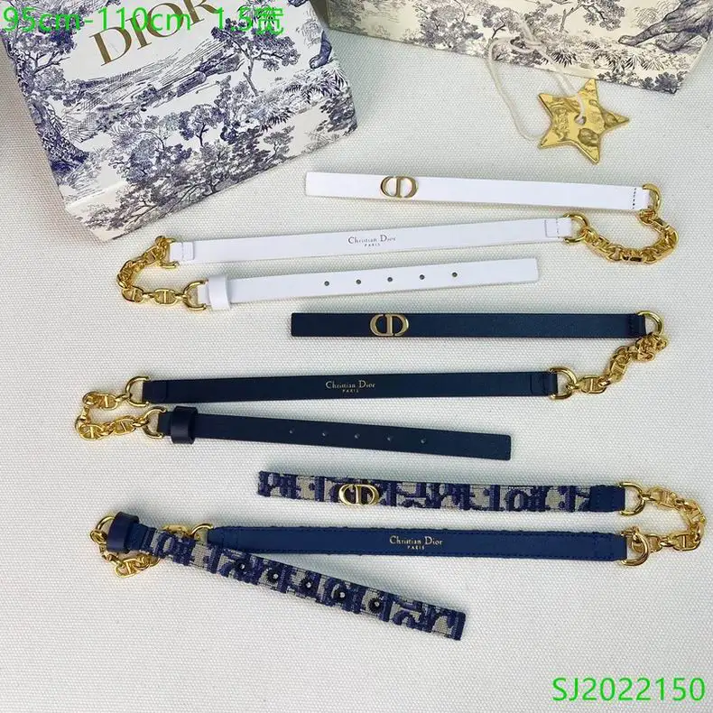 Dior belt 15mmX95-110cm 7D02